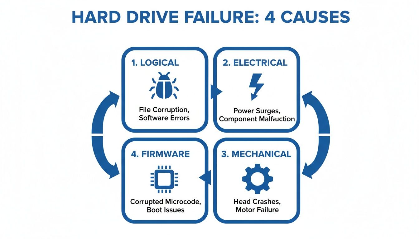 Diagram illustrating the 4 main causes of <a href=
