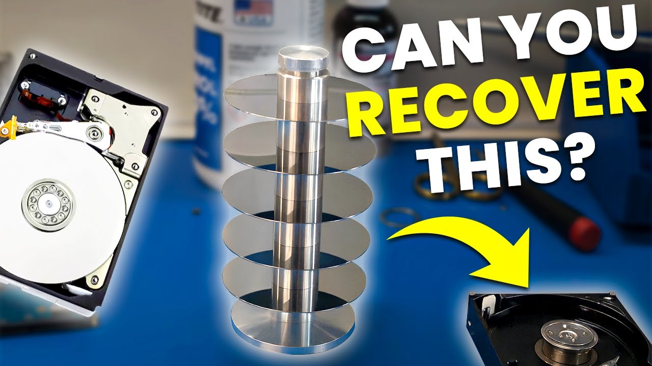Heads Stuck on Hard Drive Platters? - real hard drive recovery video from the MDRepairs lab