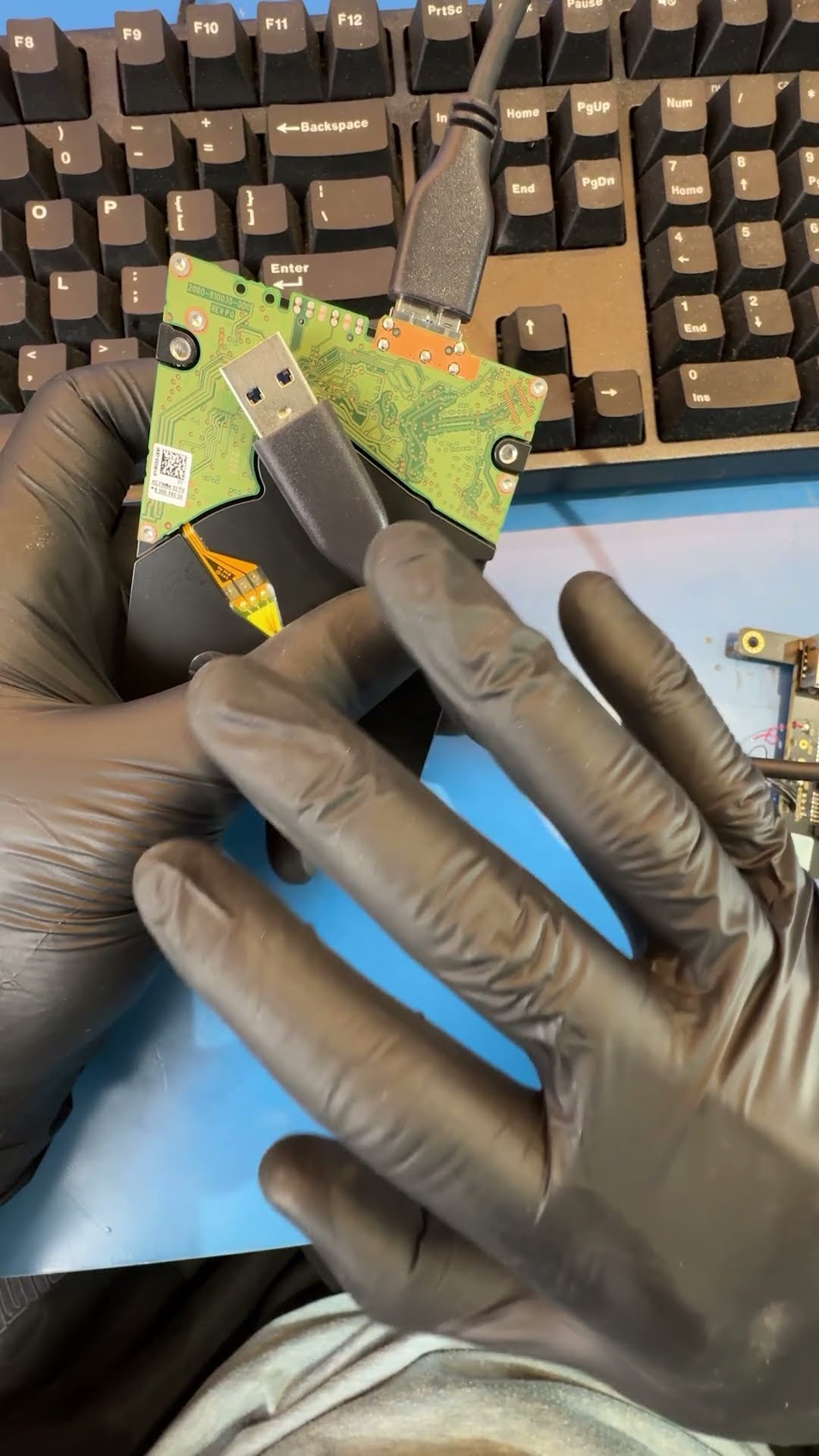 Real hard drive recovery case - WD My Passport 5TB - Clicking from Failed Head Stack